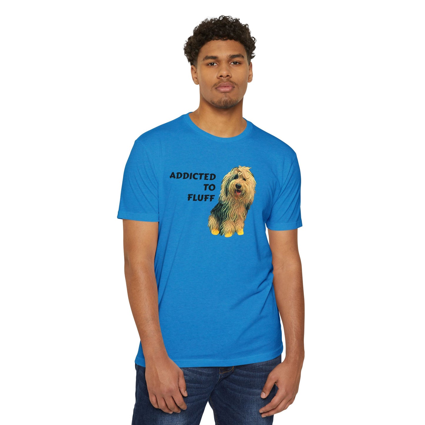 Addicted to Fluff Dog T-Shirt — Cute Dog Lover Graphic Tee