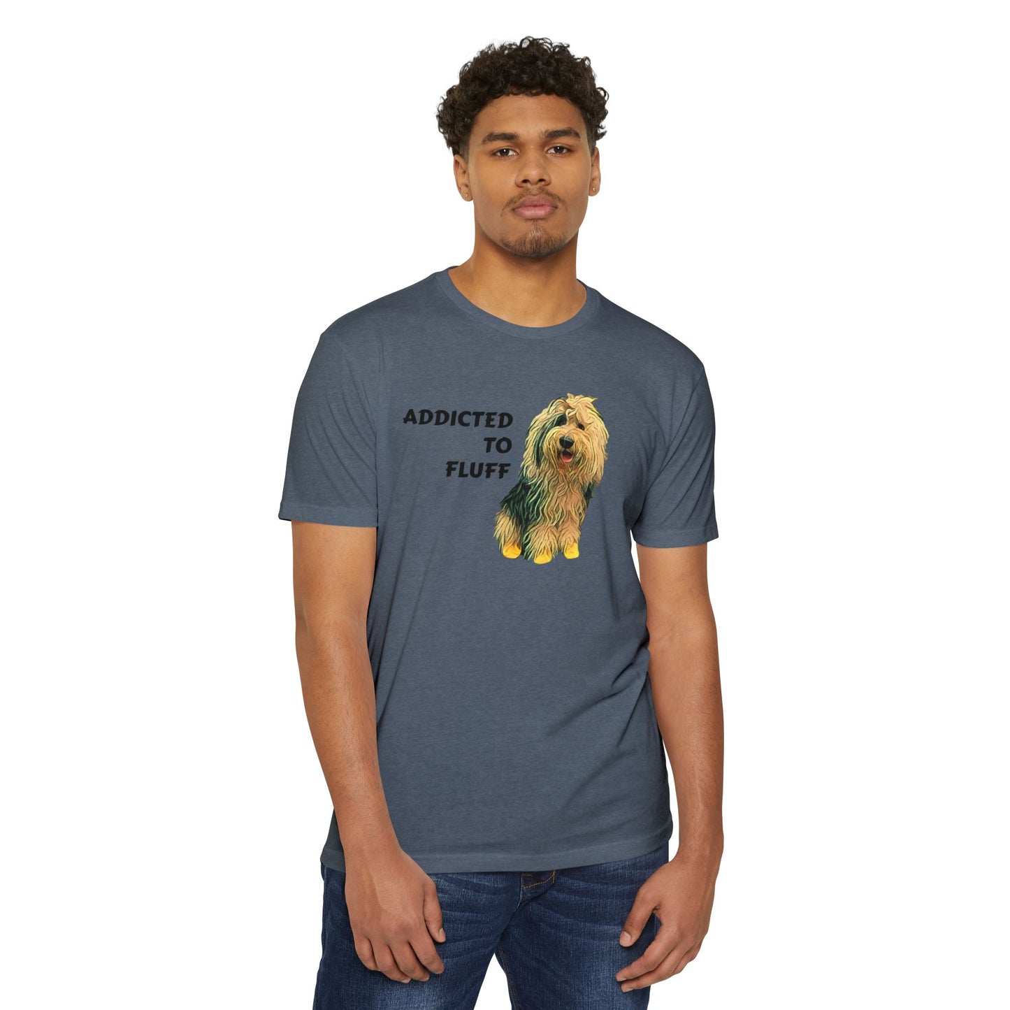 Addicted to Fluff Dog T-Shirt — Cute Dog Lover Graphic Tee