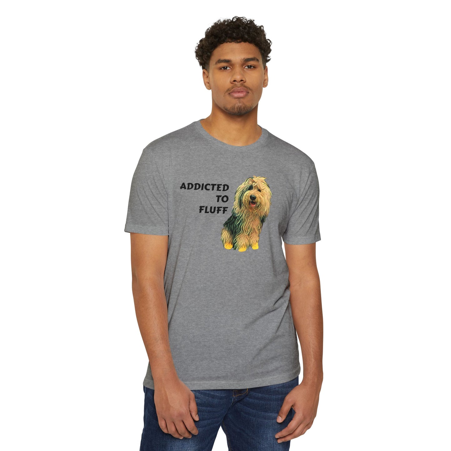 Addicted to Fluff Dog T-Shirt — Cute Dog Lover Graphic Tee