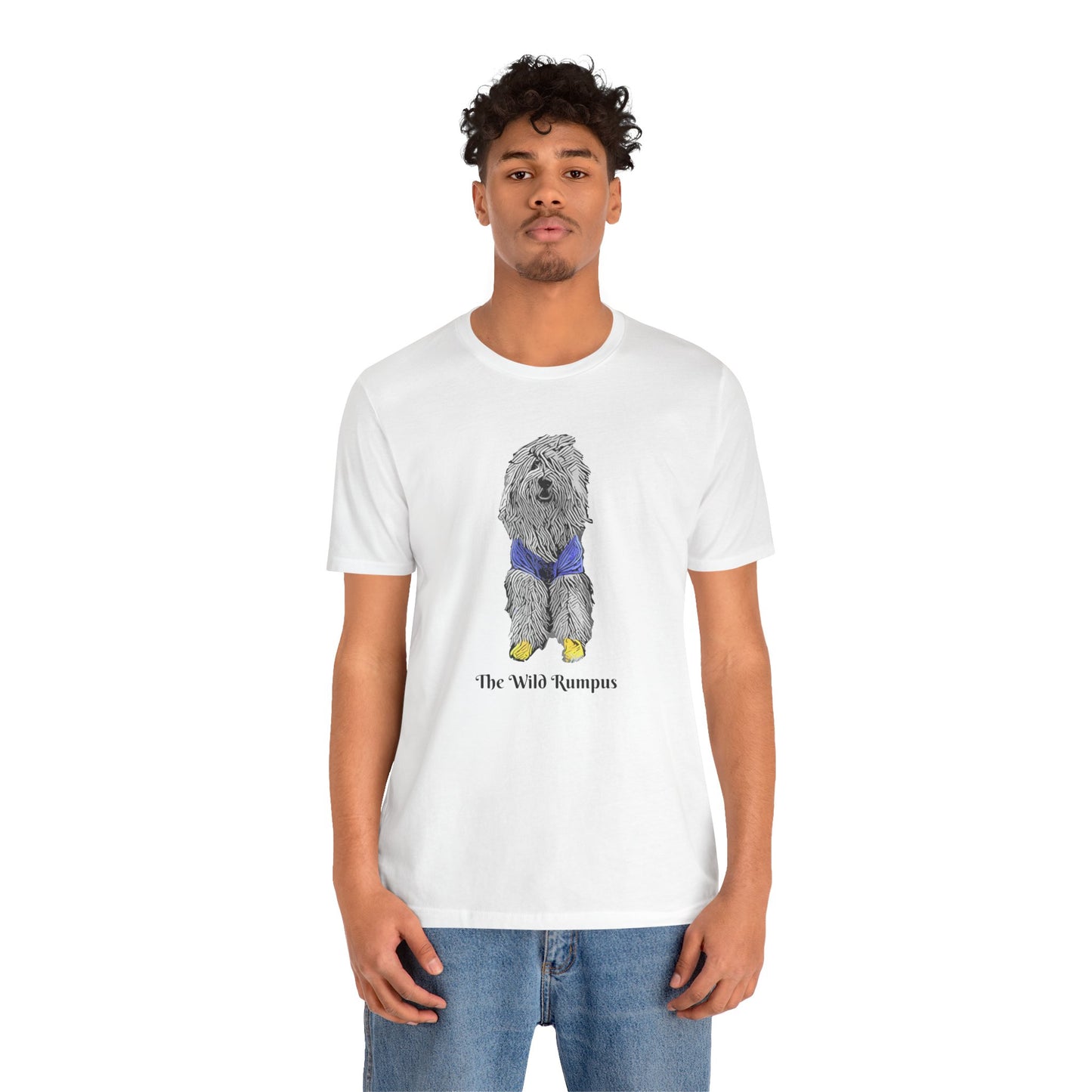 T-Shirt — 'The Wild Rumpus' Cute Old English Sheepdog Graphic Tee